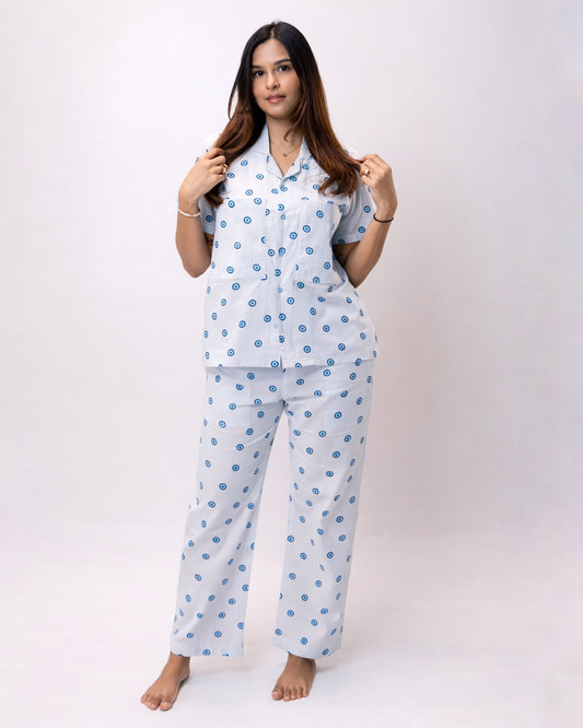 The Braless Shirt & Pyjama Set