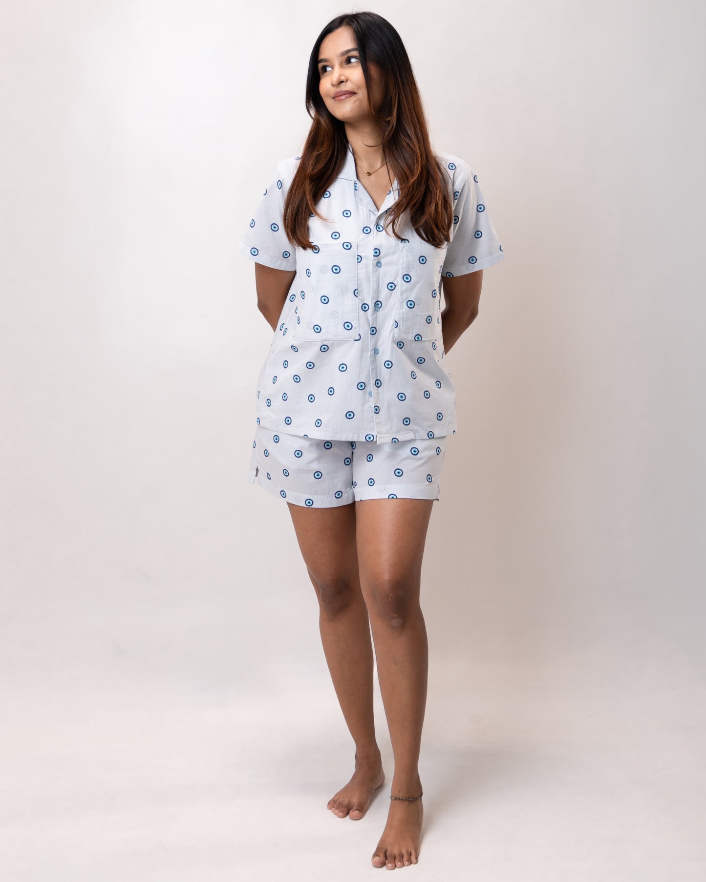 The Braless Shirt & Shorts Set